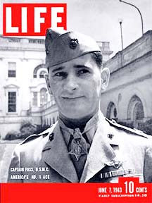 Life Magazine cover of Joe Foss